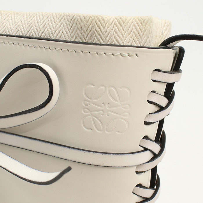 LOEWE Ikebana Shoulder Bag Phone Case Calfskin - White