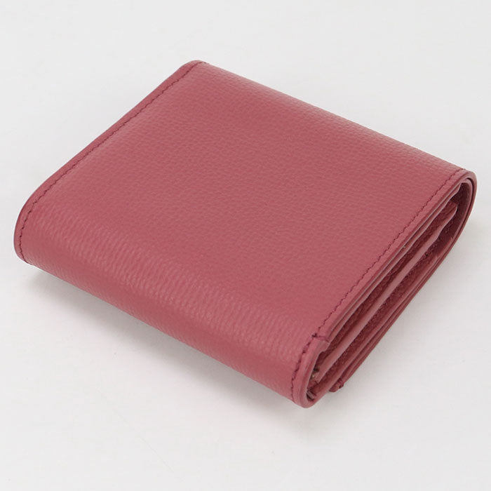 LOEWE Anagram Folded Wallet Calfskin Compact Wallet- Pink