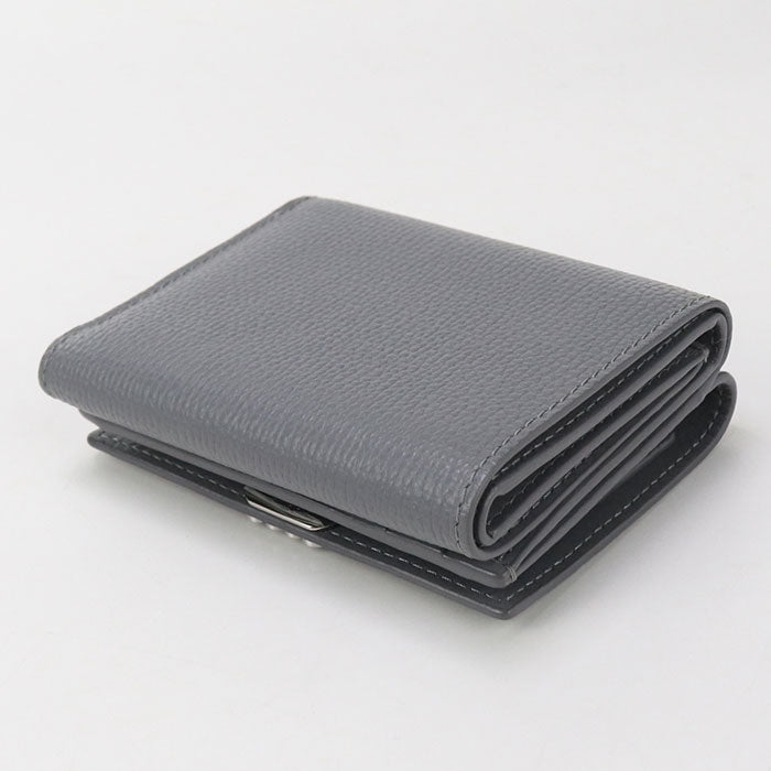 LOEWE Anagram Three Fold Compact Wallet Calfskin - Gray
