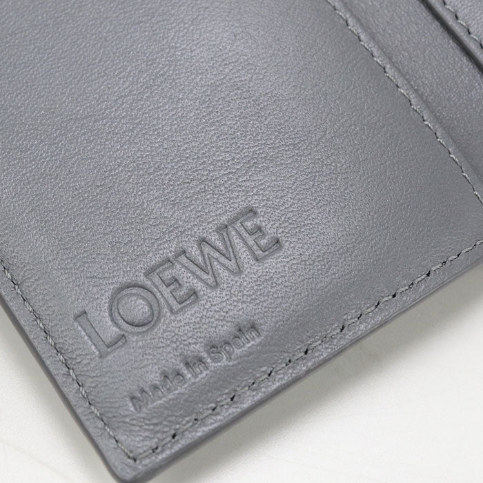 LOEWE Anagram Three Fold Compact Wallet Calfskin - Gray