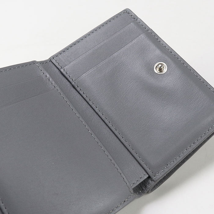 LOEWE Anagram Three Fold Compact Wallet Calfskin - Gray