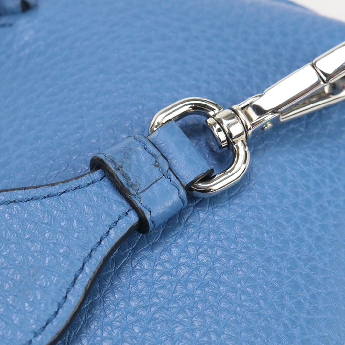 PRADA Saffiano Leather Shoulder Bag - Blue