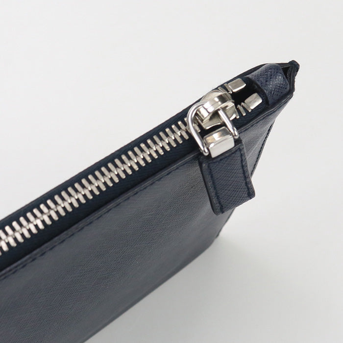 PRADA Saffiano Leather Clutch Bag - Black