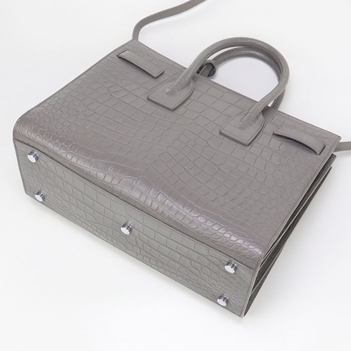 SAINT LAURENT Sac De Jour Hand Bag - Gray
