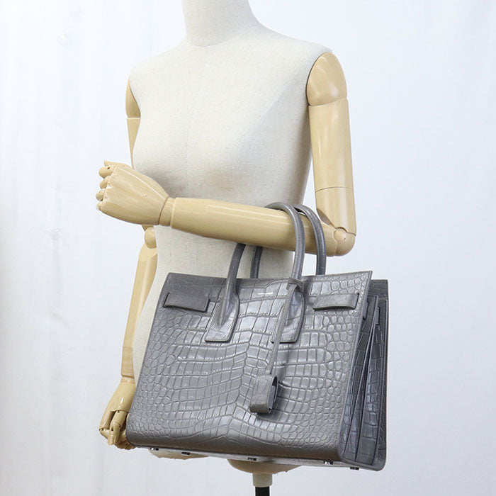 SAINT LAURENT Sac De Jour Hand Bag - Gray