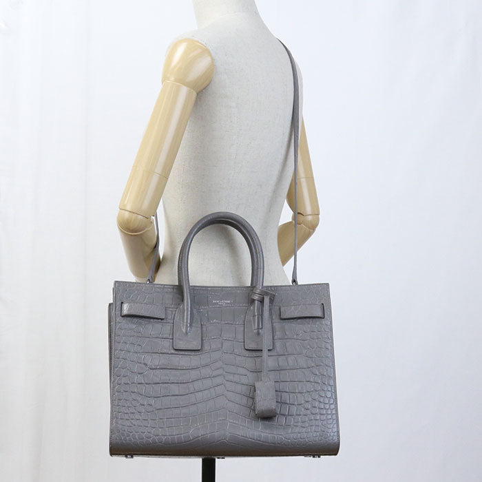 SAINT LAURENT Sac De Jour Hand Bag - Gray