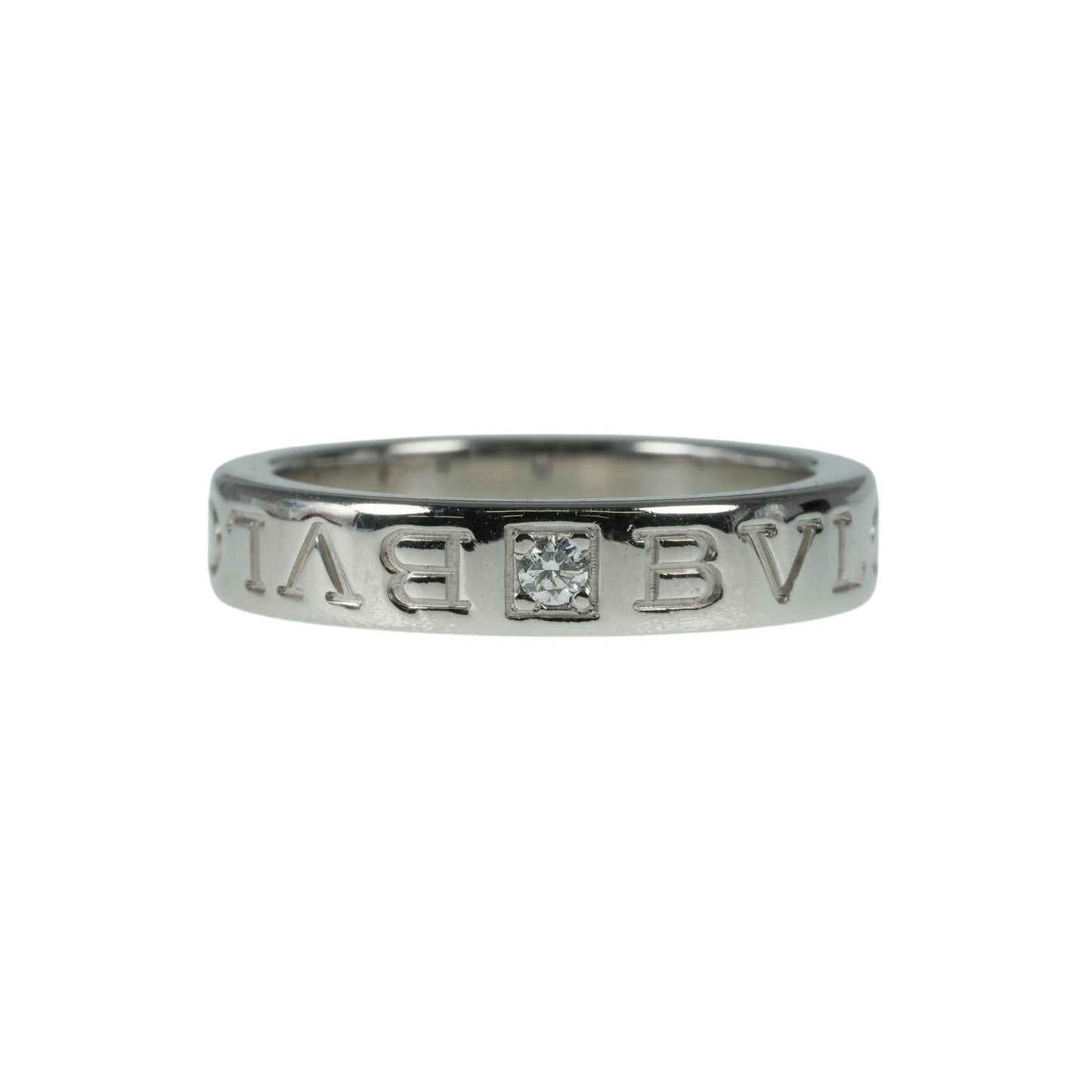 BVLGARI BB Double Logo Ring 1PD Diamond Ring Jewelry