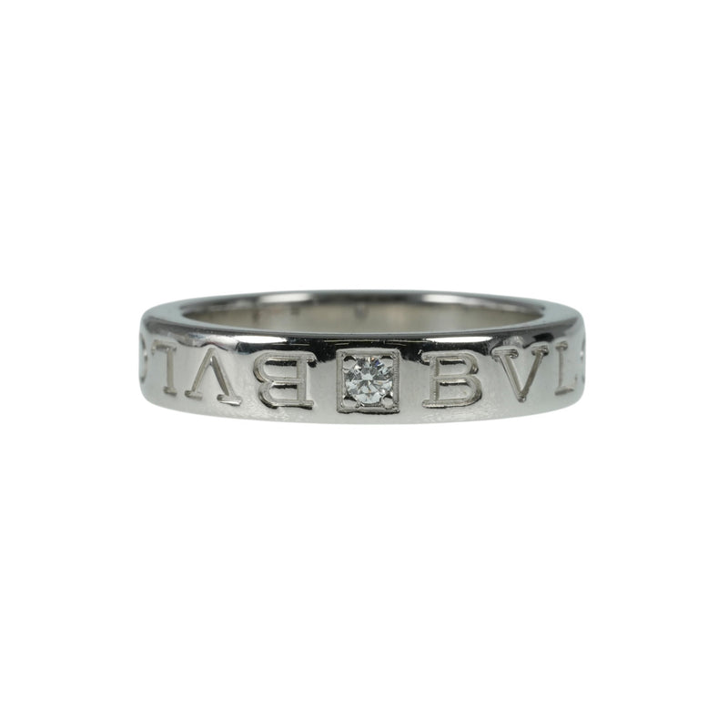 BVLGARI BB Double Logo Ring 1PD Diamond Ring Jewelry