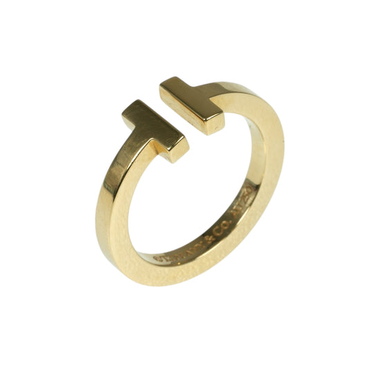 Tiffany & Co T-Square Ring Jewelry - 18KYG