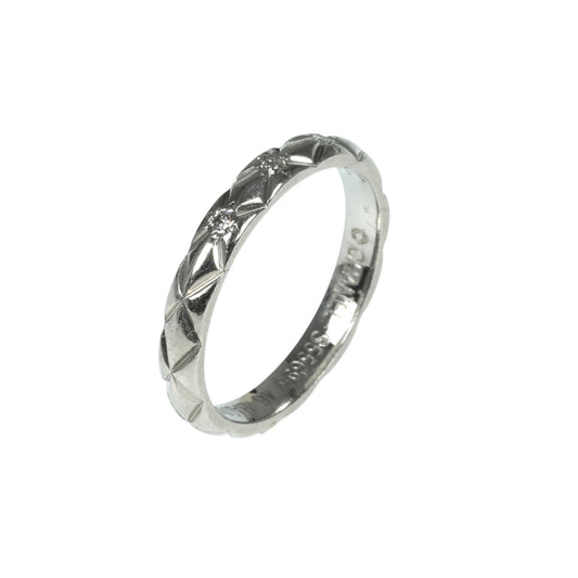 CHANEL Matelass Ring Pt950 Jewelry