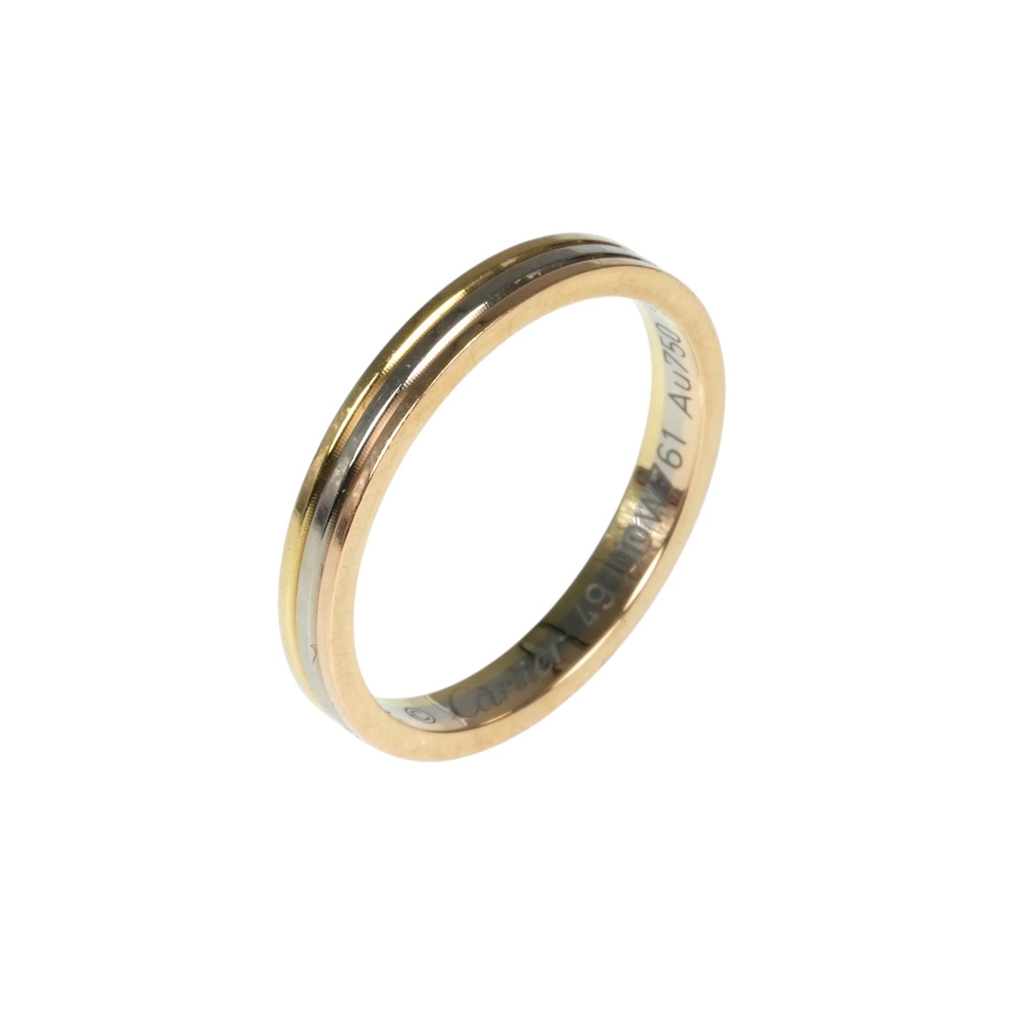 Cartier Vendome 18K Three Tone Ring Jewelry