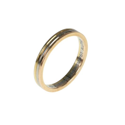 Cartier Vendome 18K Three Tone Ring Jewelry