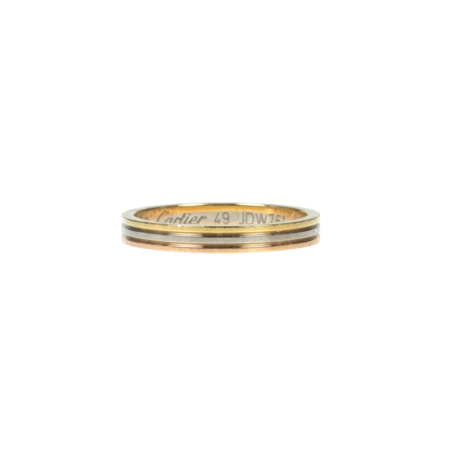 Cartier Vendome 18K Three Tone Ring Jewelry