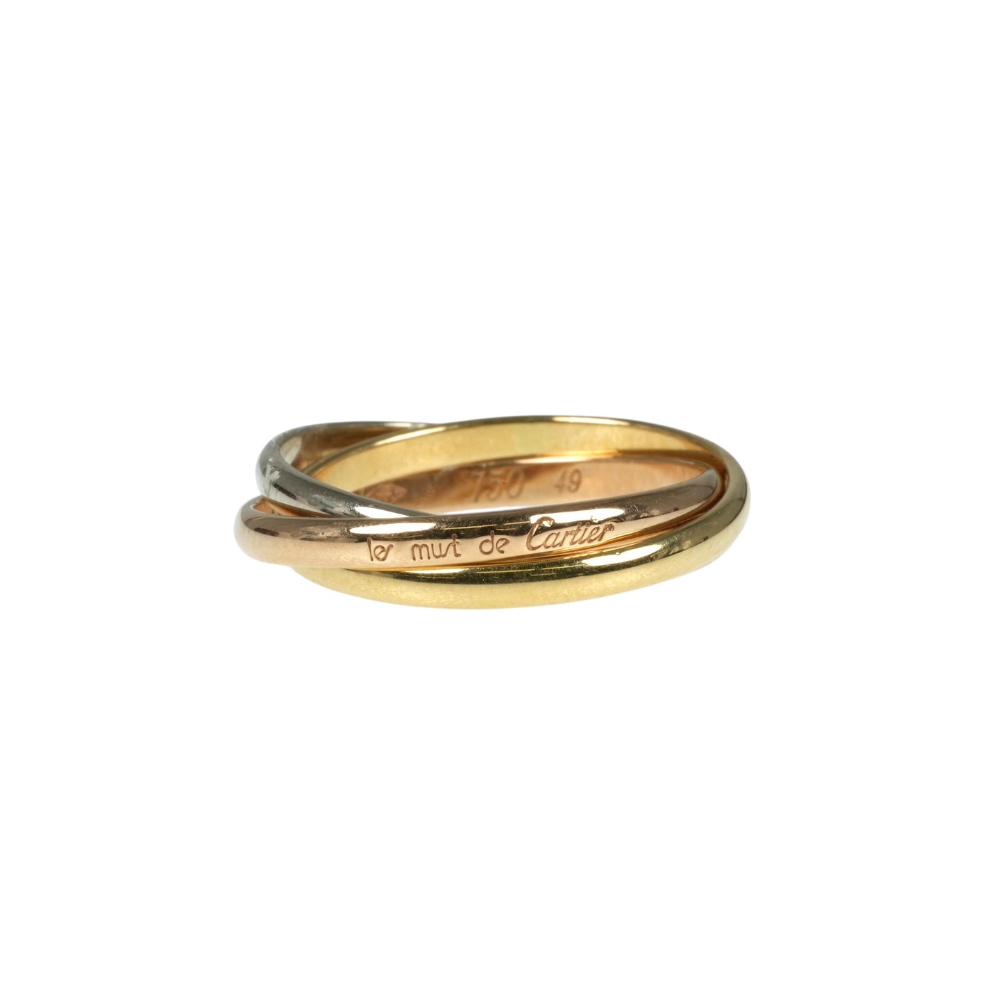Cartier Trinity Three Tone Ring 18K Jewelry