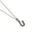 K18 White Gold U Pendant Necklace