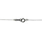 K18 White Gold U Pendant Necklace