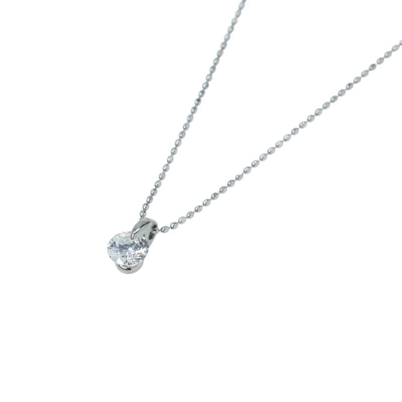 Diamond 0.411 Necklace - K18WG/Pt900