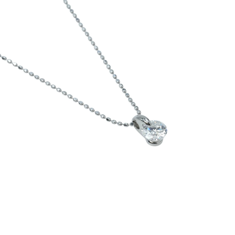 Diamond 0.411 Necklace - K18WG/Pt900