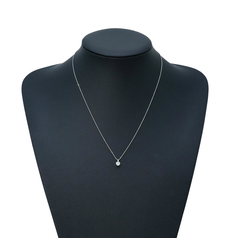 Diamond 0.411 Necklace - K18WG/Pt900