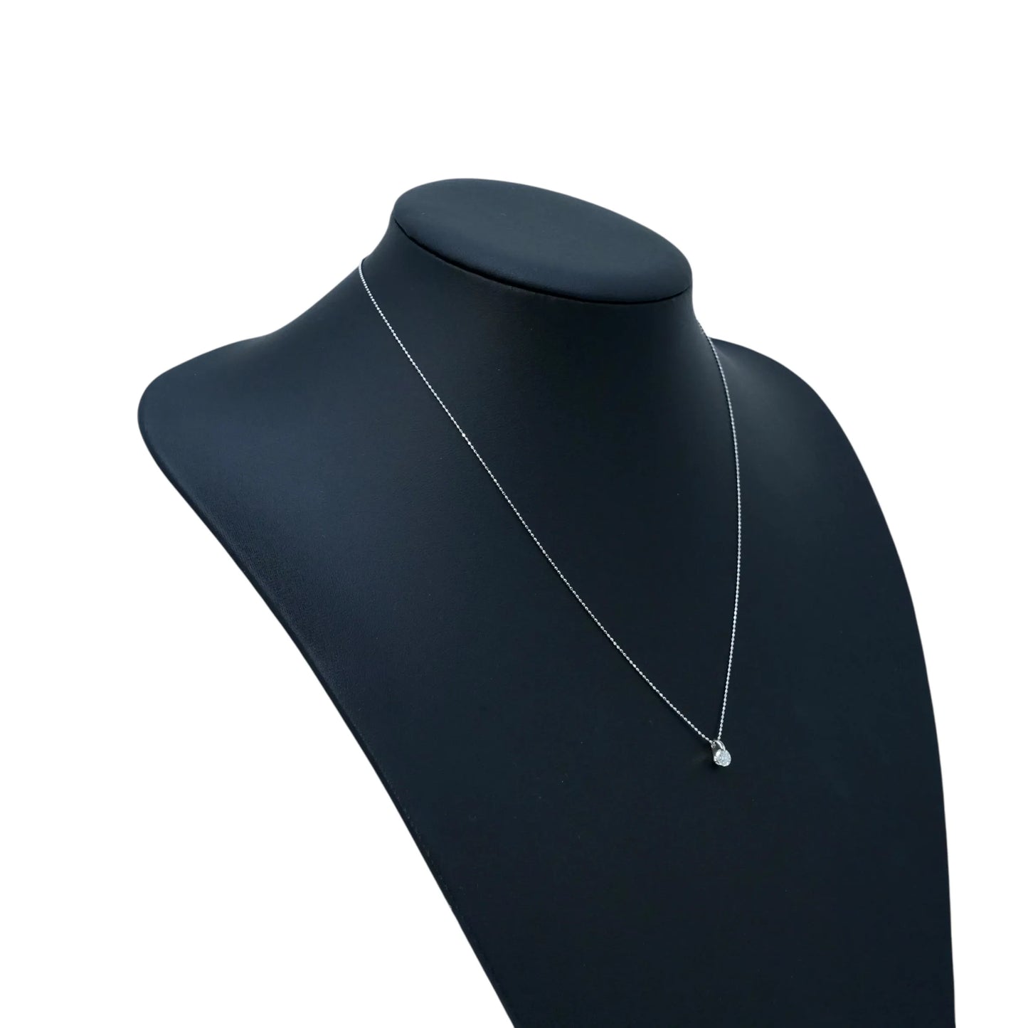 Diamond 0.411 Necklace - K18WG/Pt900