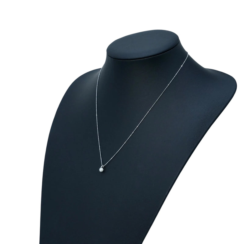 Diamond 0.411 Necklace - K18WG/Pt900