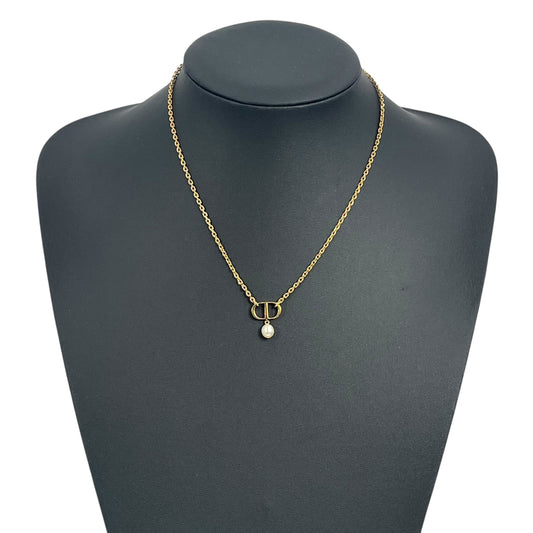 Dior Petit CD Fake Pearl Necklace