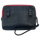 Ferragamo Leather Body Bag Navy Red