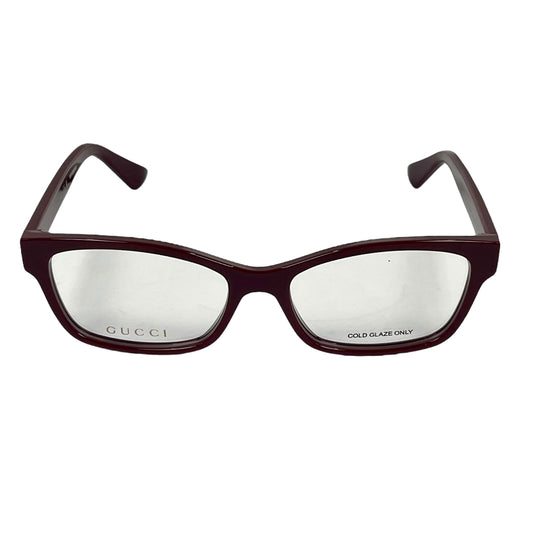 GUCCI Red Frame Eyeglasses Sunglasses