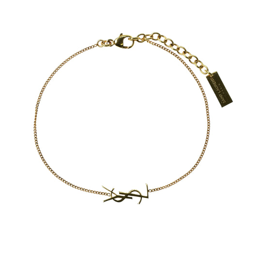 Saint Laurent YSL Logo Bracelet - Gold Plated - 25072