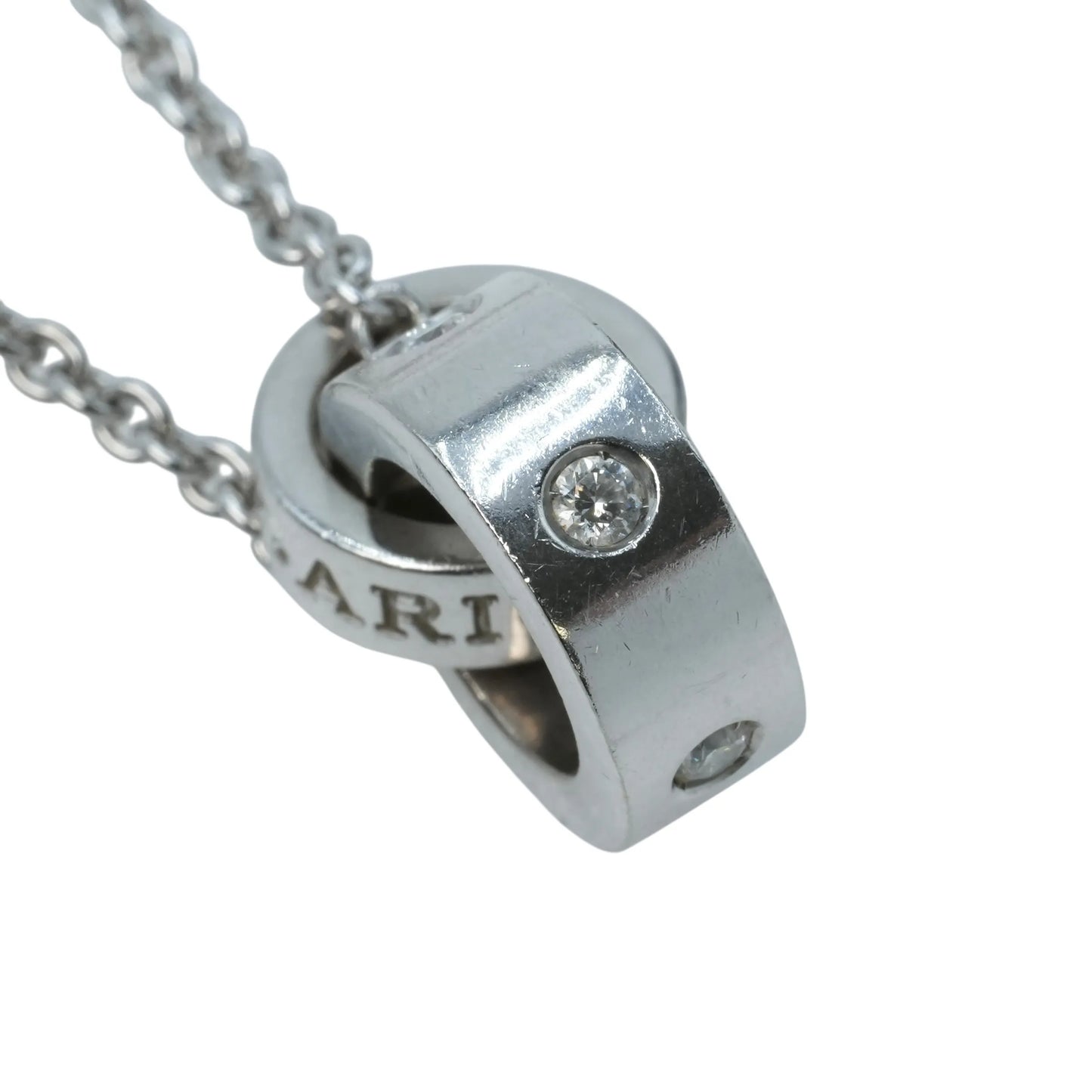 BVLGARI Bvlgari Bvlgari 5PD Necklace - 18KWG