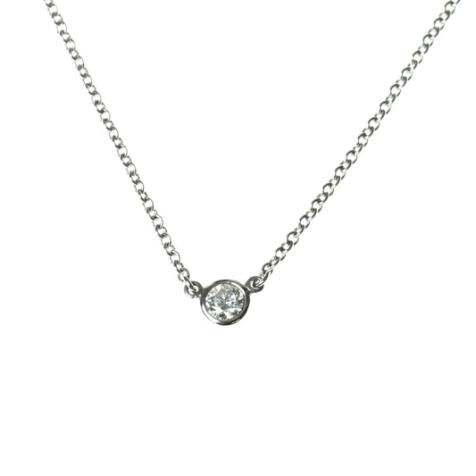 Tiffany & Co By The Yard Diamond Necklace Pt950