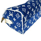 Louis Vuitton Speedy 20 Bandouliere Velvet Hand Bag Shoulder Bag - Blue White