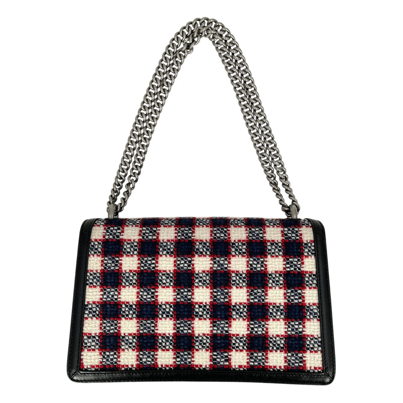 GUCCI Dionysus Tweed Shoulder Bag - Red × Blue × White 