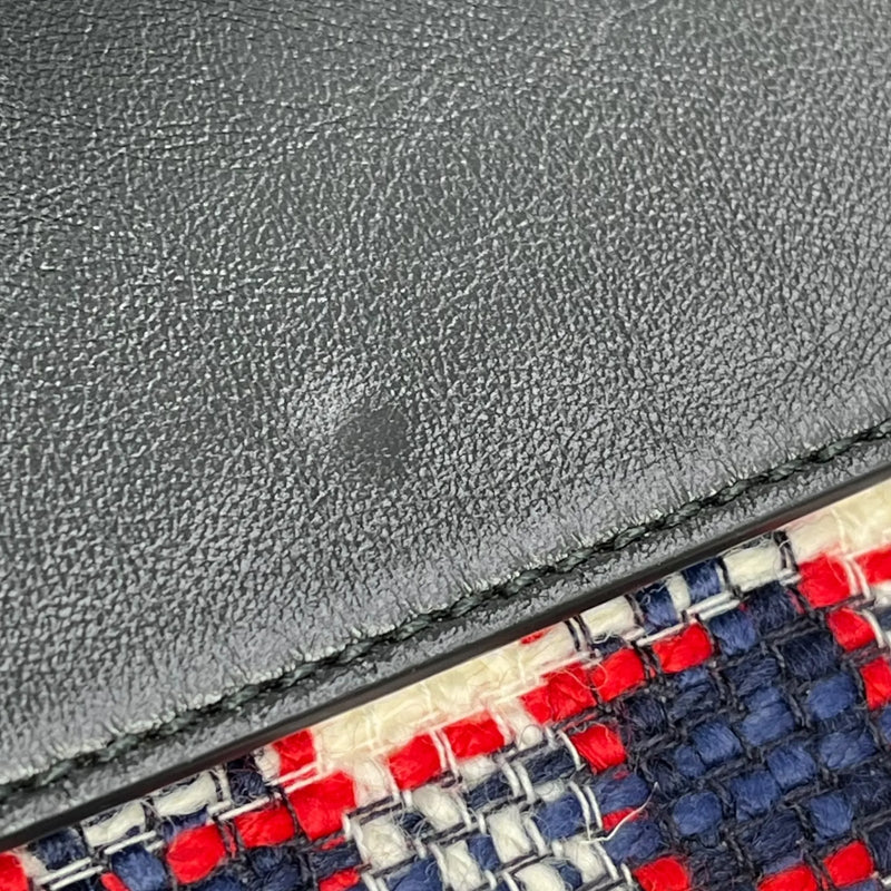 GUCCI Dionysus Tweed Shoulder Bag - Red × Blue × White 