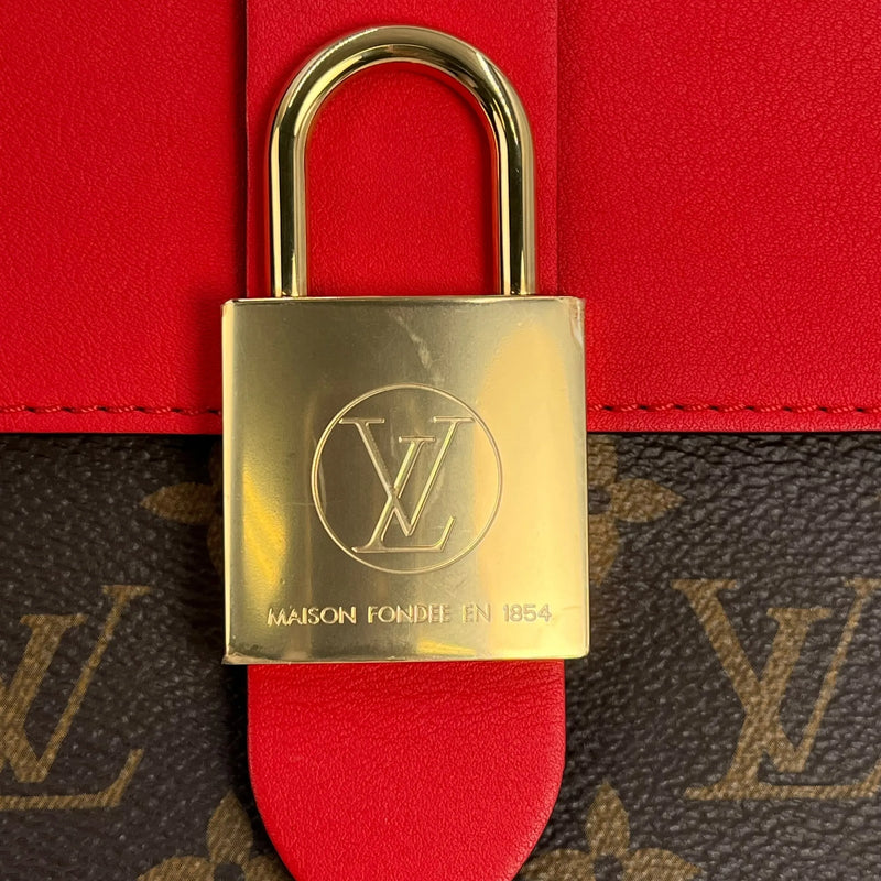 Louis Vuitton Monogram Locky BB Hand Bag Shoulder Bag - Red