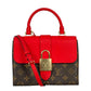 Louis Vuitton Monogram Locky BB Hand Bag Shoulder Bag - Red