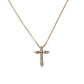 Diamond Cross Pendant Necklace 0.30ct 18K