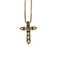 Diamond Cross Pendant Necklace 0.30ct 18K
