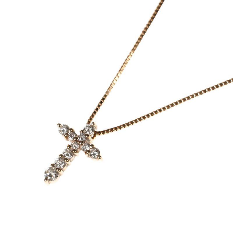 Diamond Cross Pendant Necklace 0.30ct 18K