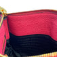PRADA Vitello Daino Leather Shoulder Bag - Pink