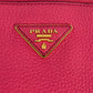 PRADA Vitello Daino Leather Shoulder Bag - Pink
