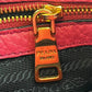 PRADA Vitello Daino Leather Shoulder Bag - Pink