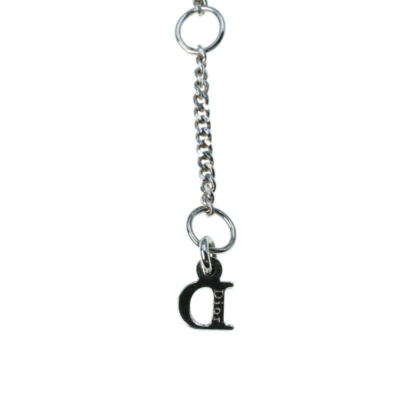 Dior Rhinestone Hearts Playing Card Necklace