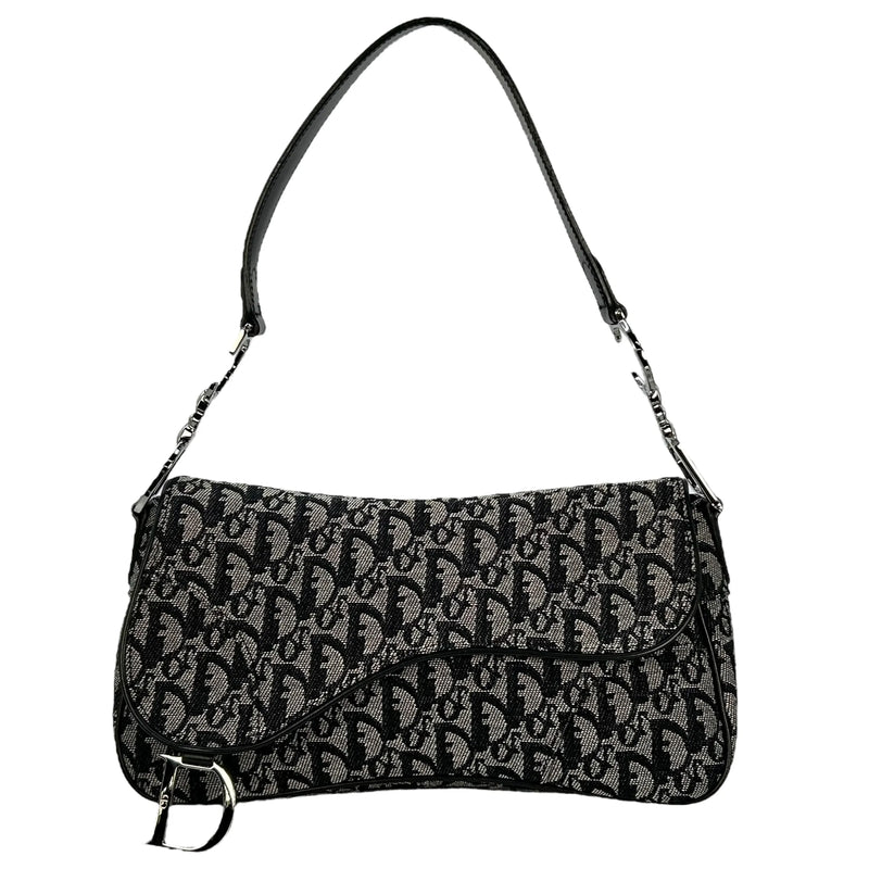 Dior Oblique Saddle Shoulder Bag - Black