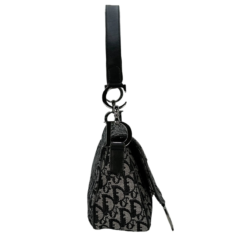 Dior Oblique Saddle Shoulder Bag - Black