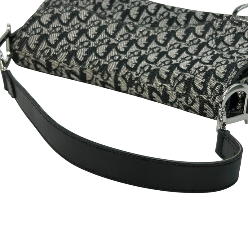 Dior Oblique Saddle Shoulder Bag - Black
