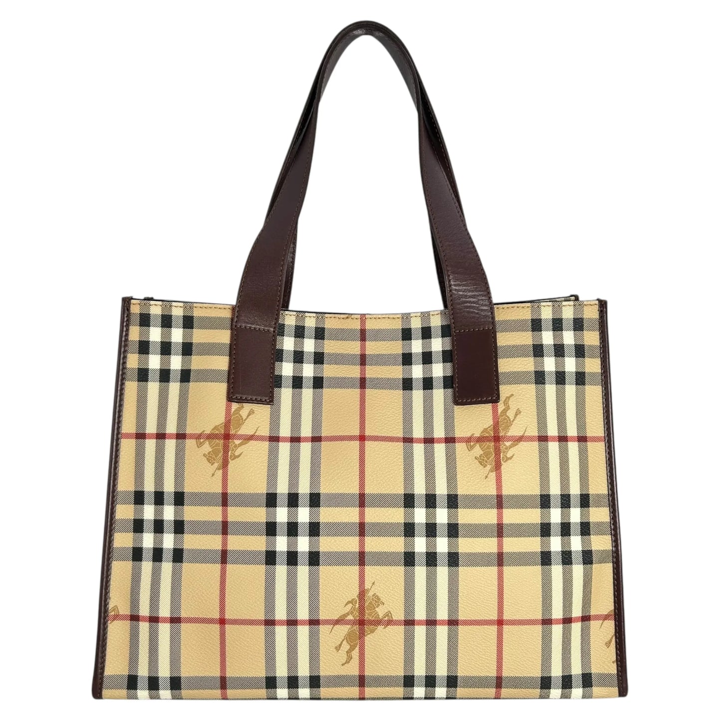 BURBERRY Nova Check Shadow Horse PVC Tote Bag – Feed Festa