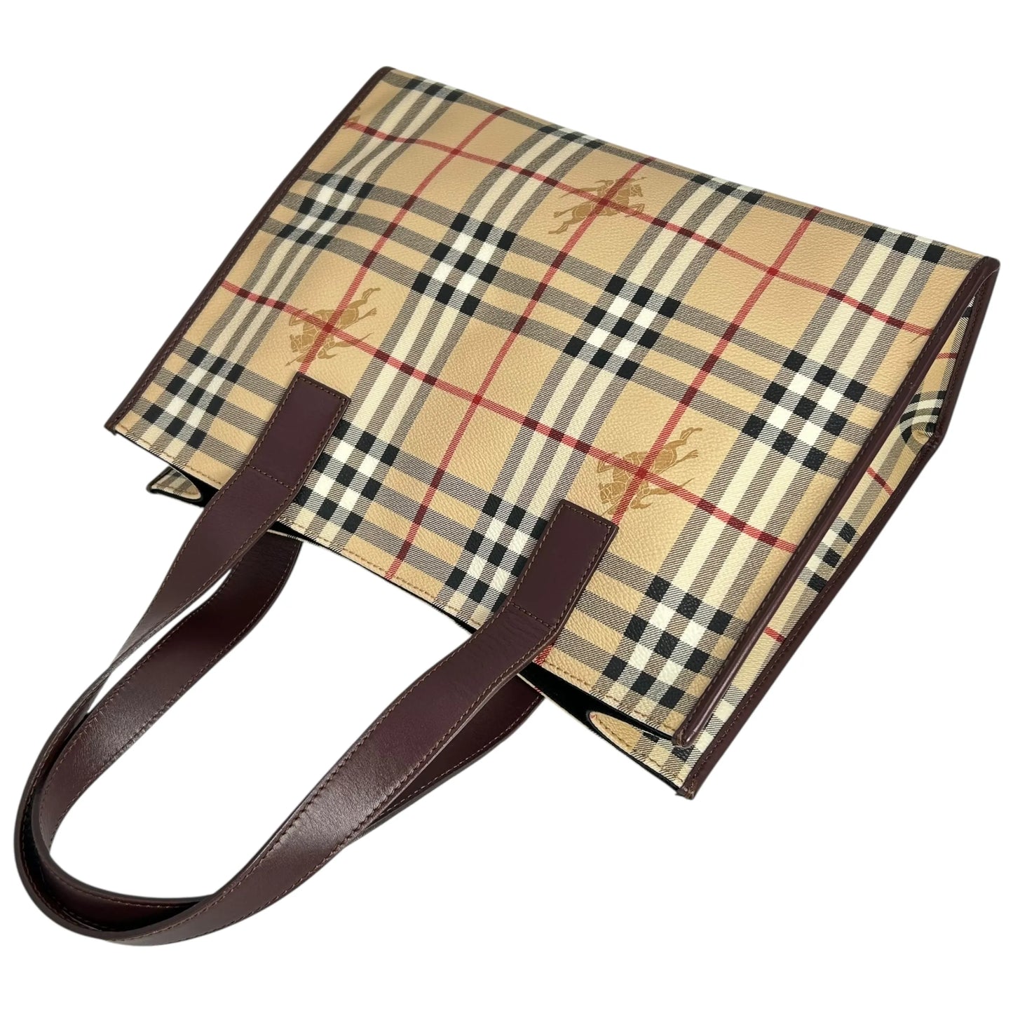 BURBERRY Nova Check Shadow Horse PVC Tote Bag – Feed Festa