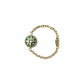 Dior Rose Des Vents Ring 1PD 18KYG Turquoise Jewelry