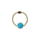 Dior Rose Des Vents Ring 1PD 18KYG Turquoise Jewelry